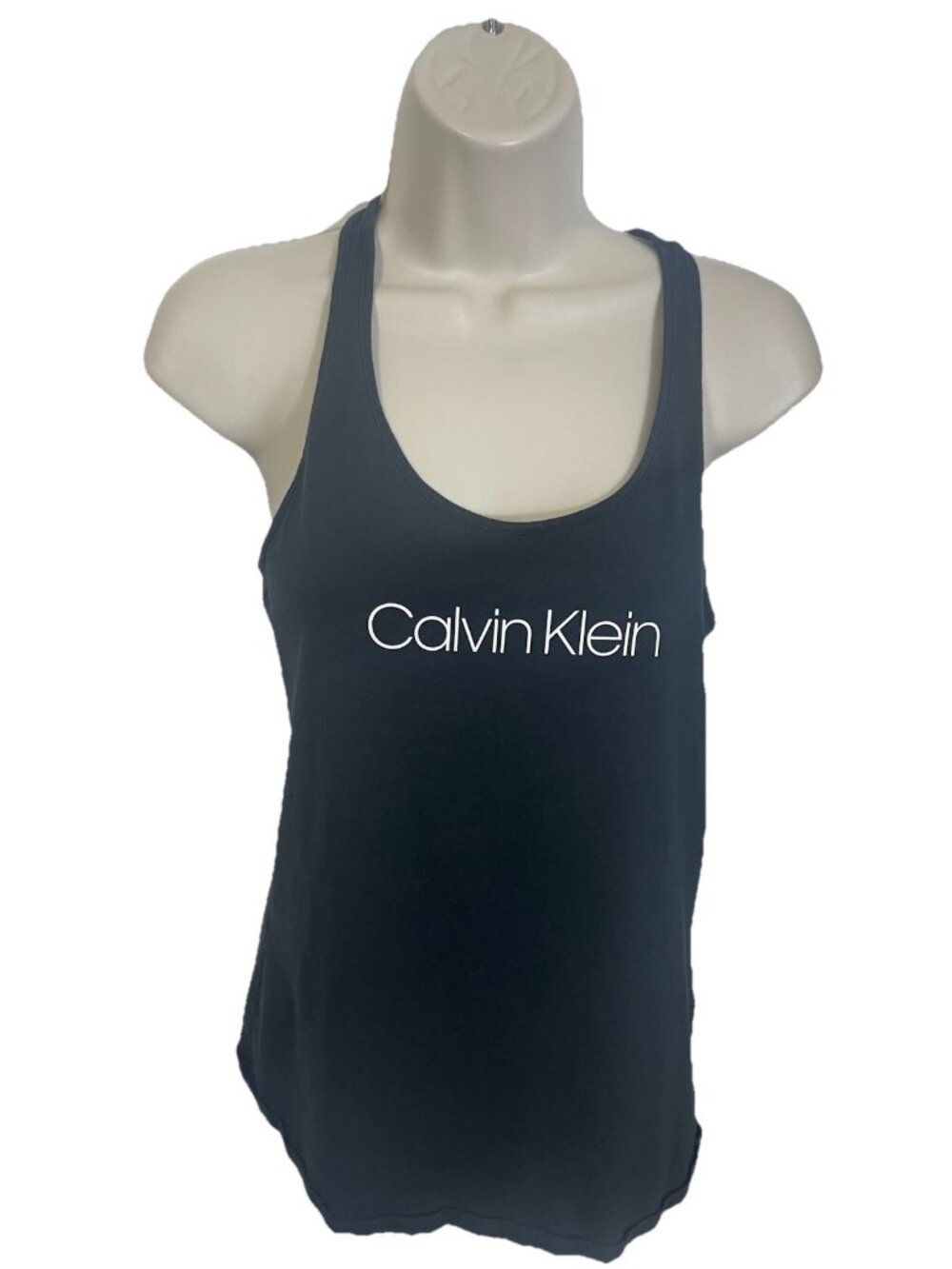 CALVIN KLEIN SLEEPWEAR Women's Size Medium Black Logo Sleep Tank